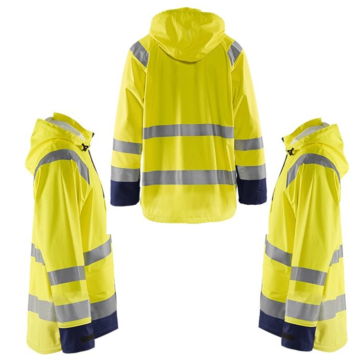 Good Quality Oxford Safety Protective Waterproof Reflective Hi Vis Work Parka