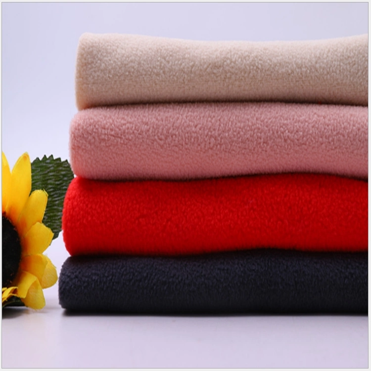 Wholesale Antipilling Polar Micro Fleece Solid Color Fabric for Garments