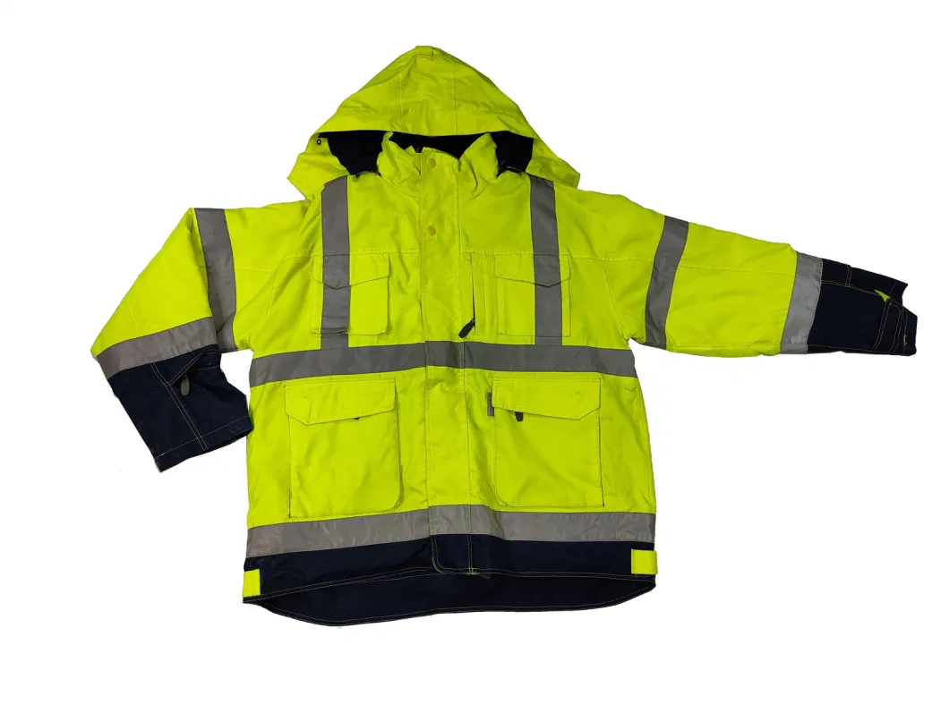 Hi Vis Parka Jacket Reflective Winter Parka