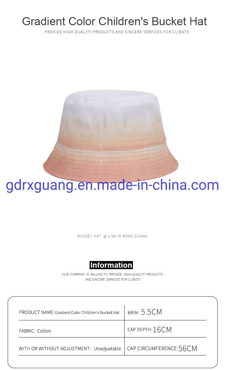 Fashion Foldable Custom 100% Cotton Printed Bucket Hat for Adults