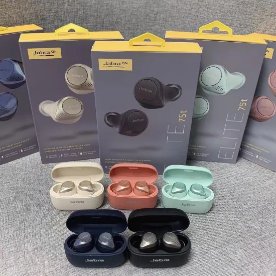 100% オリジナル Jabra Elite アクティブ 75t トゥルーワイヤレス Bluetooth スポーツ音楽イヤホン防水耳栓防水